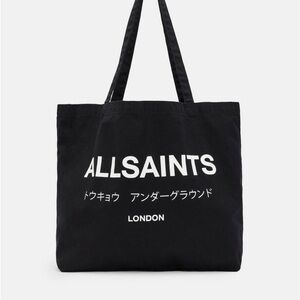 ALL SAINTS UNDERGROUND TOTE BAG WASHED LOOK